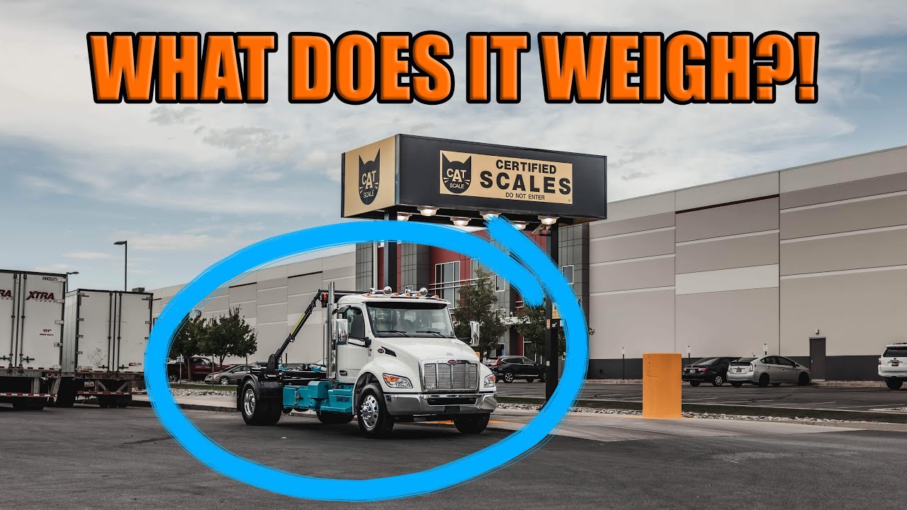 What does it weigh?! Peterbilt 536 Hooklift Truck, Under CDL