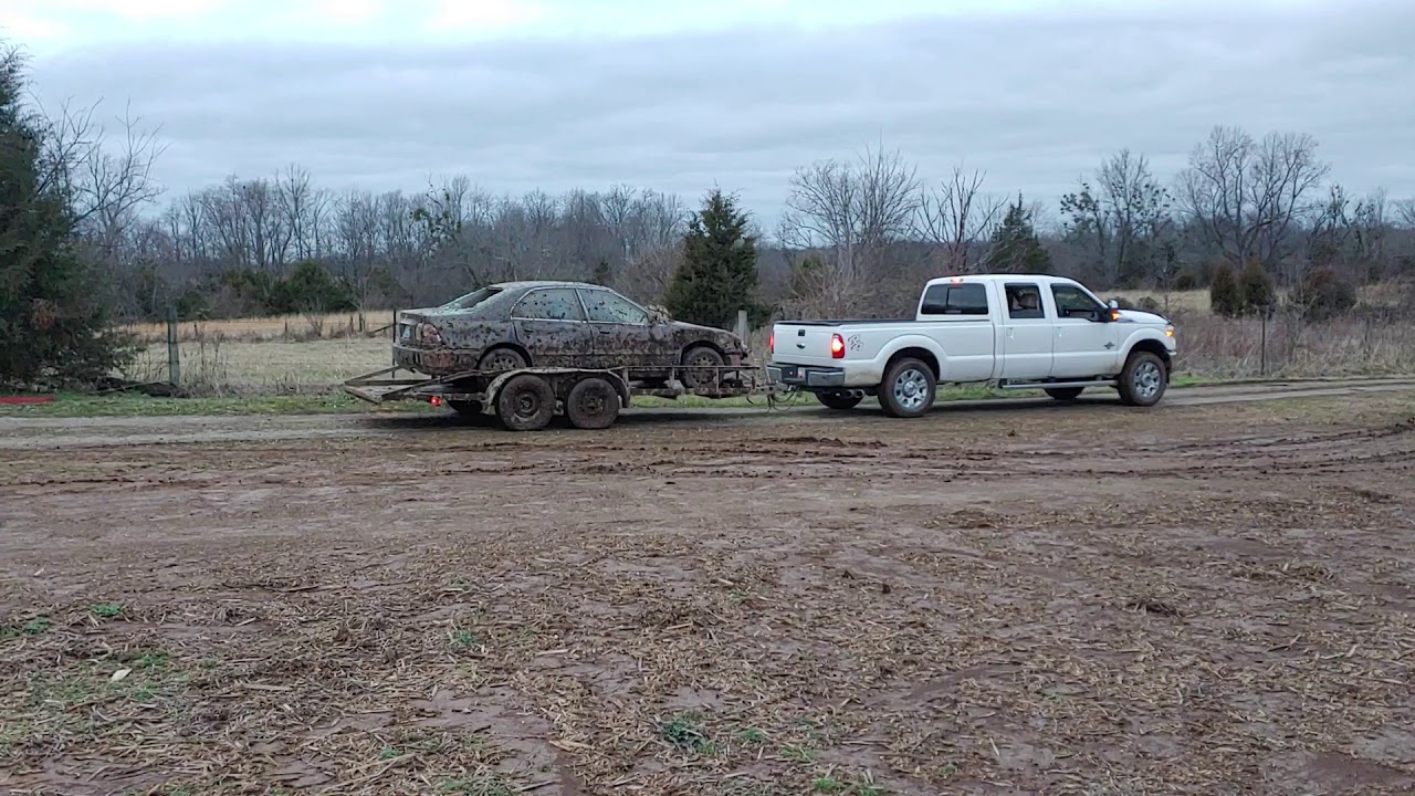 How to get a car off a trailer in 10 seconds YouTube