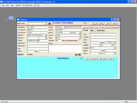 ProGold i2 Topic 16 part 1 of 2 - Contact Manager Professional