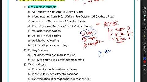 CMA US Part 1 - Section D: Cost Management - Everything You Need to Know ; Introduction & Overview
