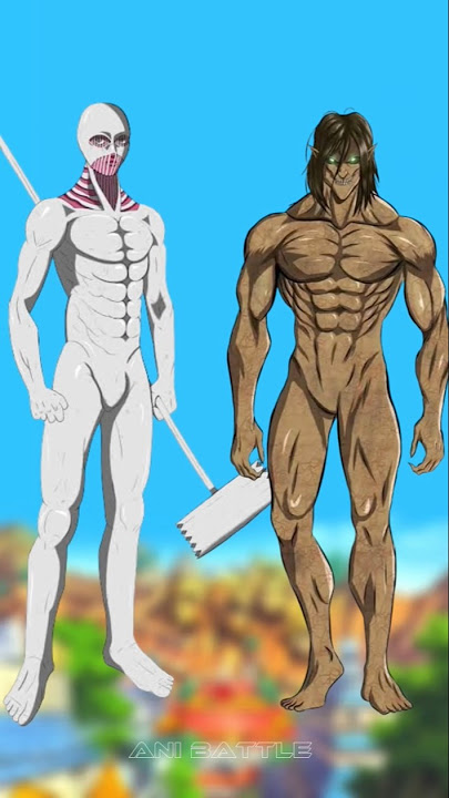War Hammer Titan vs Eren #attackontitan #animecomparison