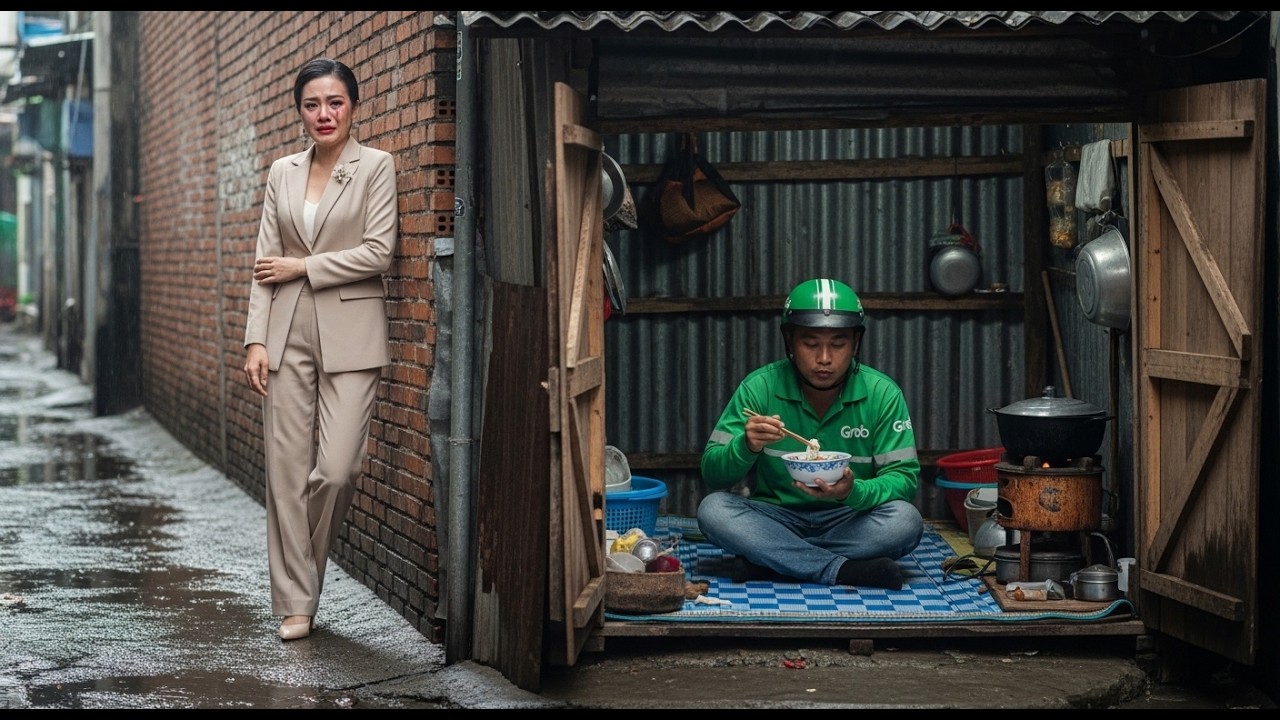 Nữ tỷ phú âm thầm đi theo Anh xe ôm về căn lều nát, để rồi khóc nghẹn trước sự thật