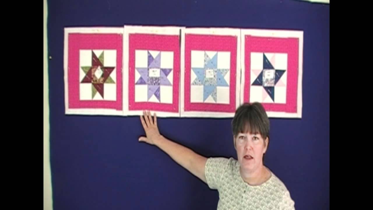 Machine Quilting Judy's Star Quilt As You Go YouTube