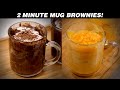 2 Minute Mug Brownies - No Egg Chocolate &amp; Mango Brownie CookingShooking Microwave Recipe