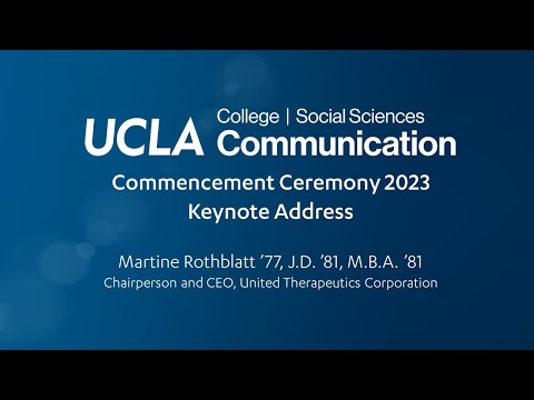 Martine Rothblatt - UCLA Department of Communication Commencement 2023