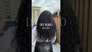 Human hair knotless boho braids  #bohobraids #braids #knotlessbraids