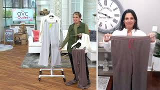 AnyBody Lounge Star Fleece Straight Leg Pant on QVC