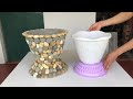 Make A Unique Potted Plant From Gravel And Cement - Beautiful And Fancy