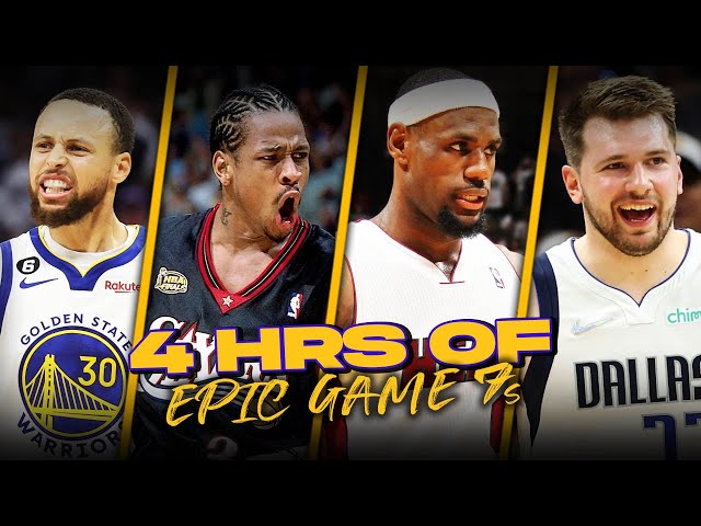 4 Hours Of EPiC Game 7 Performances In NBA Playoffs History: Steph, Luka, Bron, AI, More LEGENDS 🐐🐐 class=