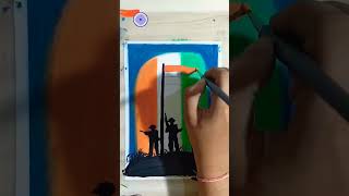 We are proud to be Indian drawing/🇮🇳 easy soft pastel drawing #shorts screenshot 3