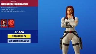 FORTNITE DAILY SHOP HEUTE ** BLACK WIDOW SCHNEE EDITION ** 15.11.2020