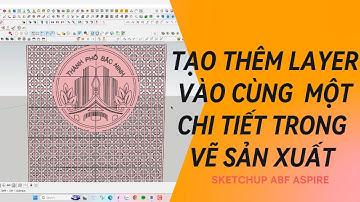 Tạo thêm layer  trong vẽ sản xuất #abf #sketchup #cnc