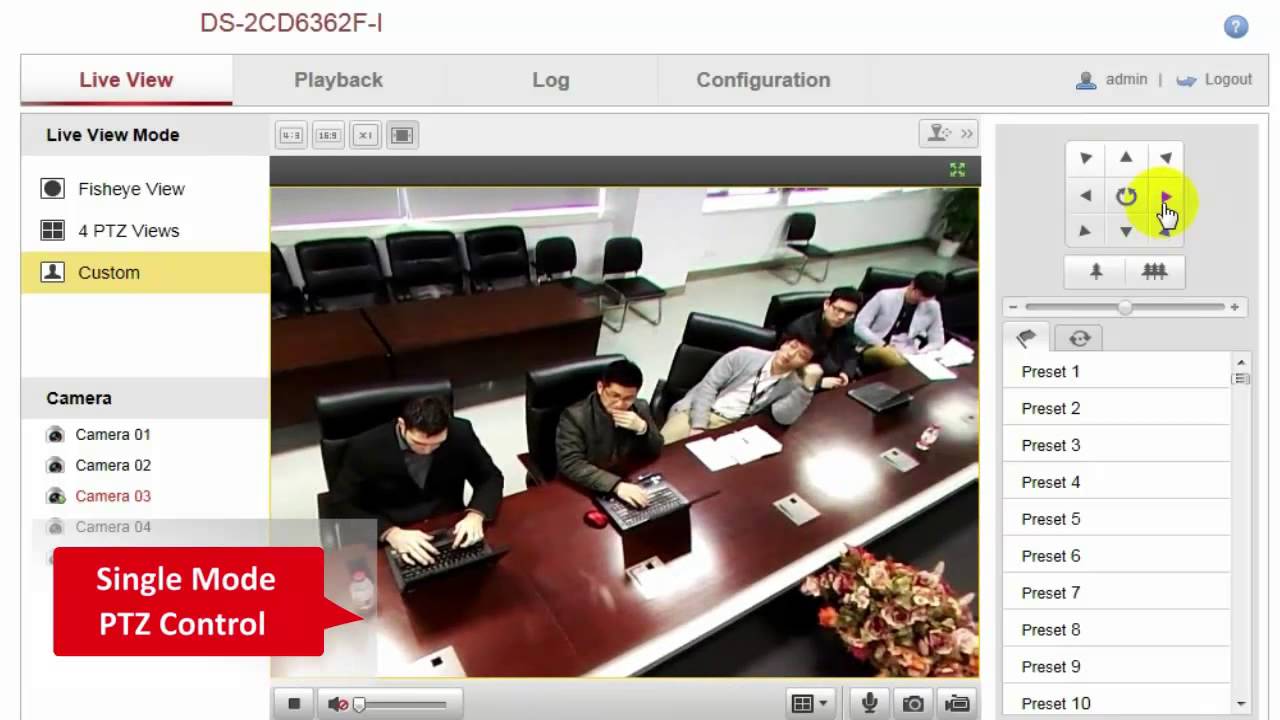 hikvision live view demo