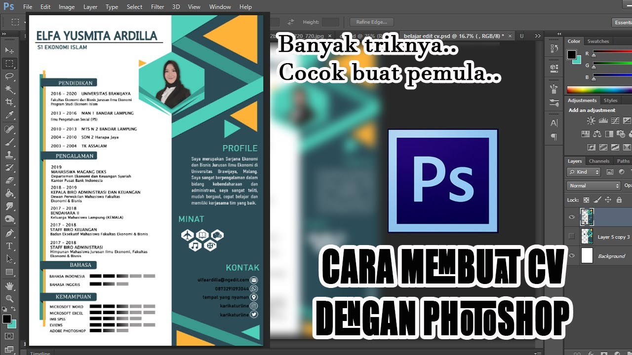 Membuat CV dengan Photoshop