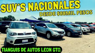 Camionetas SUVs Nacionales  DESDE $88MIL Pesos Tianguis de Autos Leon Gto.