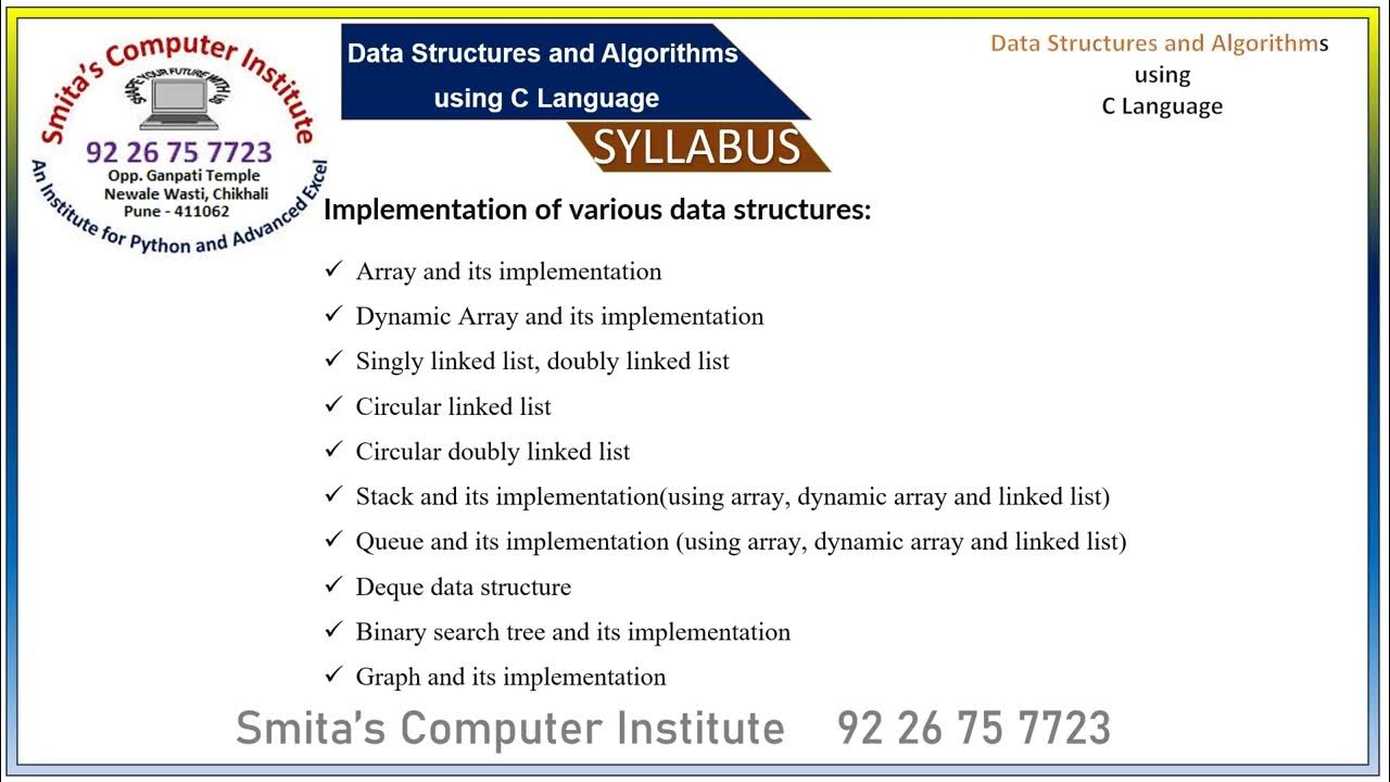 Data Structures and Algorithms using C Language - YouTube