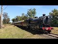 3642 and 3801 Steam train Thirlmere festival of Steam NSW Rail museum 19-3-2023