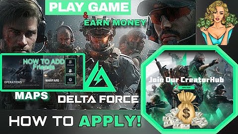 Delta force | how to create id &  How to join creator Hub  To Earn Money 💰