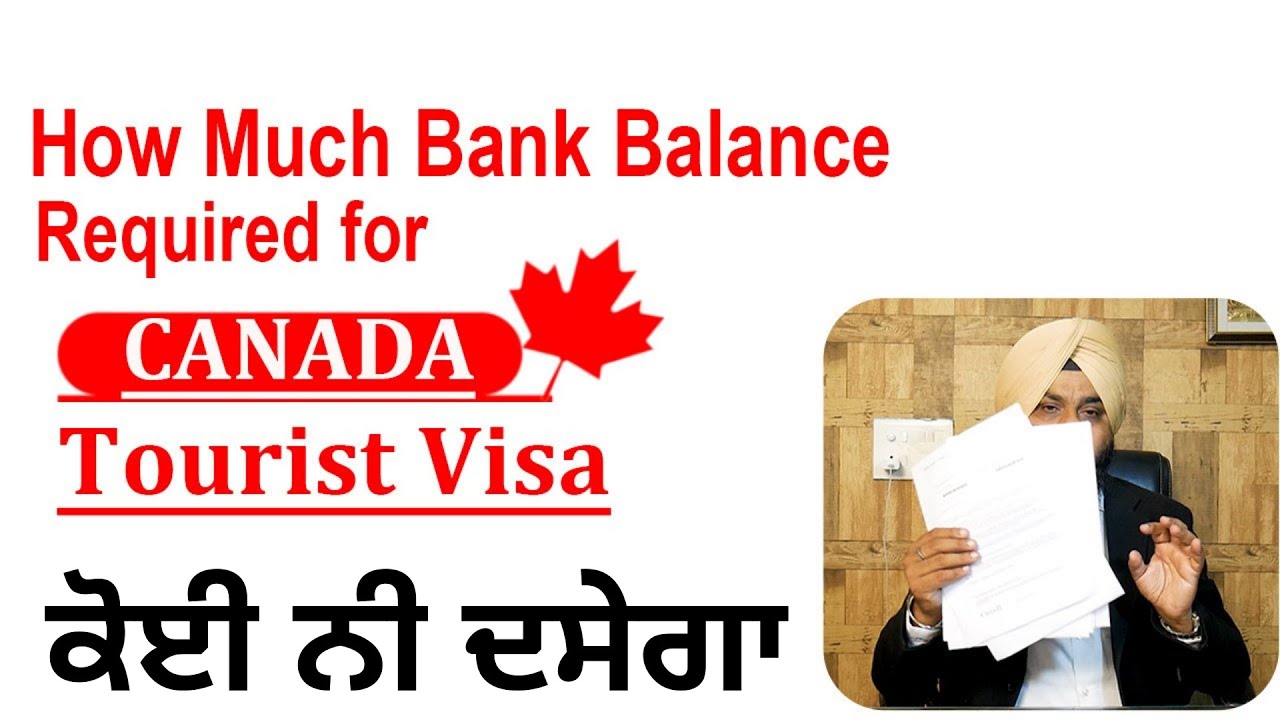 canada tourist visa bank balance