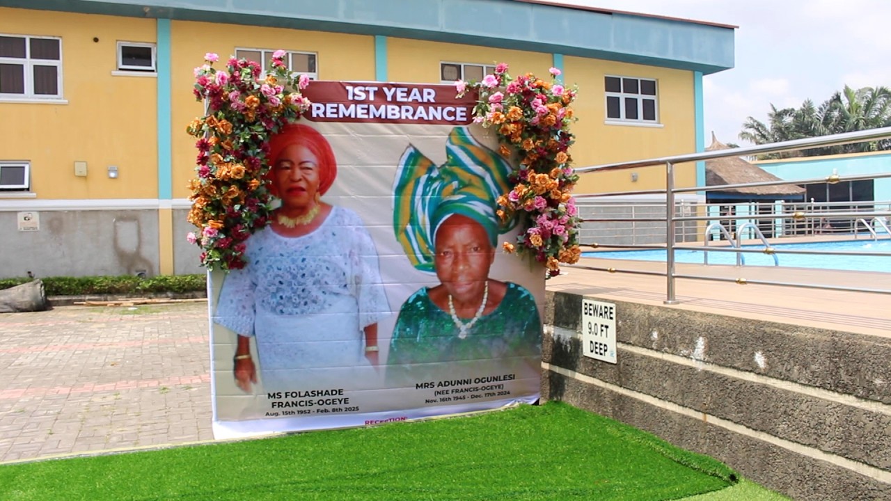 1ST YEAR REMEMBRANCE OF MS FOLASHADE OGEYE & MRS ADUNNI OGUNLESI