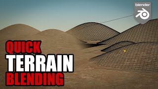 Quick terrain blending in Blender
