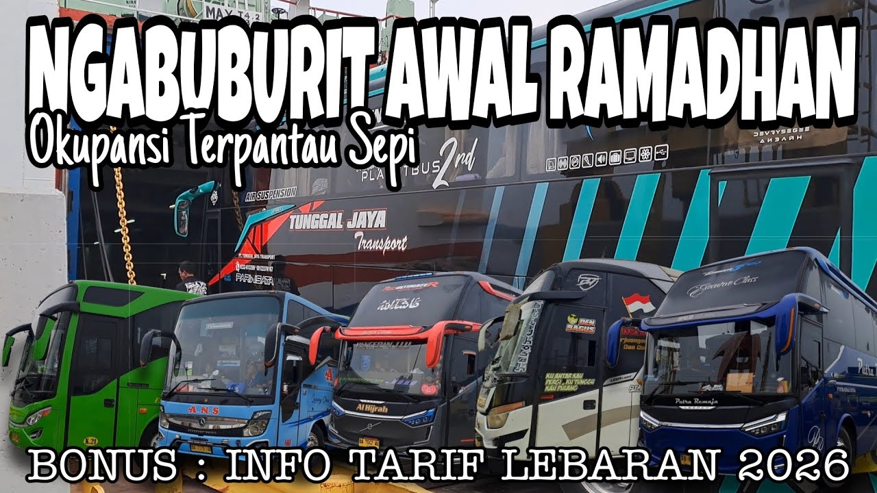 AWAL RAMADHAN BUS MINANG TERPANTAU SEPI⁉️ PUSPA JAYA SINAR JAYA NORMAL,, ADA INFO TARIF LEBARAN 2026