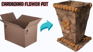 Try this idea to make an amazing flower pot #papercraft #craft #newideas #nocopyrightmusic