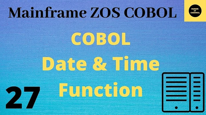 COBOL Date & Time Functions - Mainframe COBOL Practical Tutorial  - Part 27 #COBOL