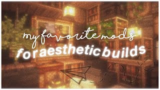 my favorite mods for minecraft pe speedbuilds 🍃✨ [soft & vsco aesthetic] screenshot 5