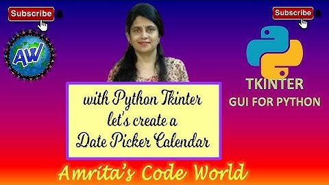How to Create a Date Picker Calendar with Python Tkinter GUI