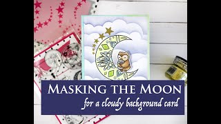 Masking the Moon Baby Shower Card