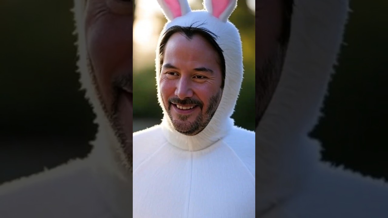 Keanu Reeves Wore A Bunny Suit