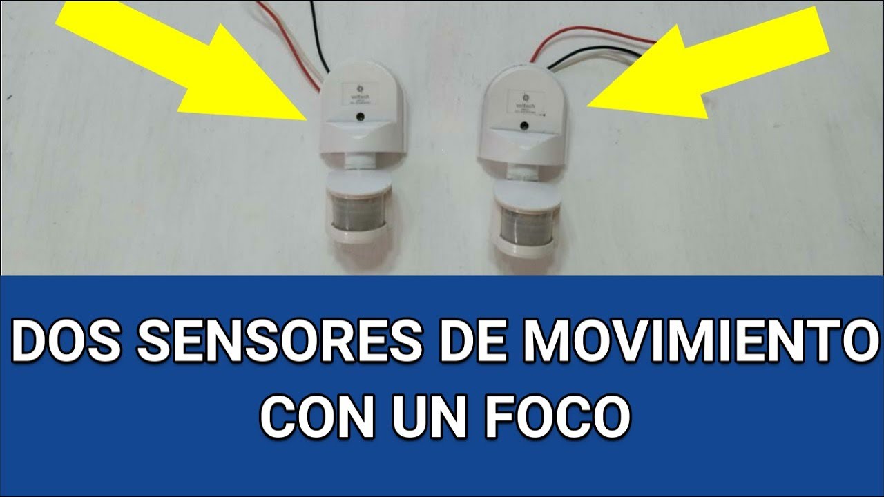 Como encender un foco de dos lugares diferentes . Con sensor de movimiento  . conmutador 