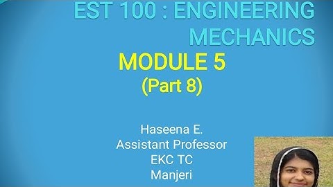 Spring mass System and its problems | module 5 part 8
