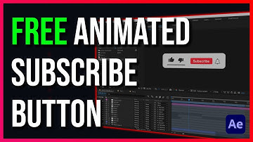 FREE Green Screen Animated Subscribe Button + Transparent Version + After Effects Template