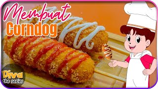 DIVA MEMBUAT CORNDOG | Diva Memasak | Diva The Series Official