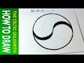 How to Draw a Celtic Spiral 1 - Double Spiral from Book of Kells (similar to Yin Yang)