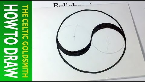 How to Draw a Celtic Spiral 1 - Double Spiral from Book of Kells (similar to Yin Yang)