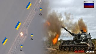 Horrible Moment!! DE@DLY attacks on Ukrainian Tanks and Soldiers