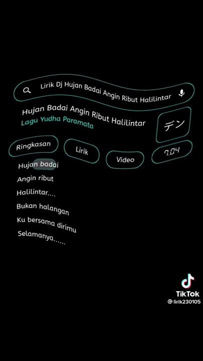lagu dj hujan badai angin ribut halilintar