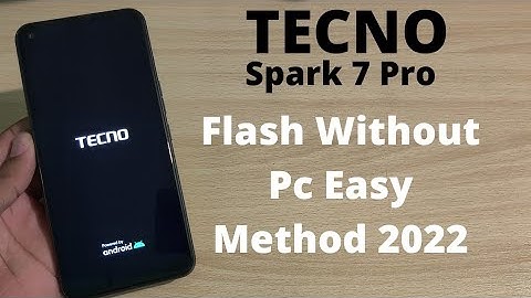 Tecno Kf8 Stuck On Logo Flash Without Pc | Tecno Spark 7 Pro hanging Issue Solved