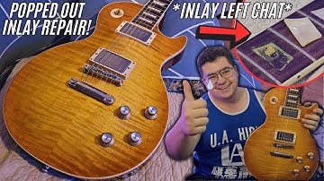 Fixing A Raised Fretboard Inlay On My Gibson Les Paul Standard 60s In Unburst!