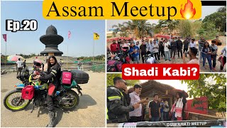 Assam Meetup me SHADI ka puch liya || Maha Mrityunjay Temple, Nagaon RiderGirl Vishakha