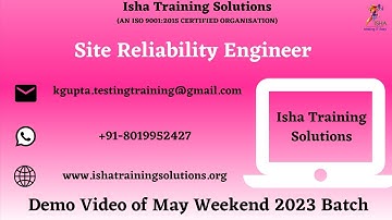 Site Reliability Engineer & Cloud Performance Engineering in DevOps Demo on 20th May 2023.