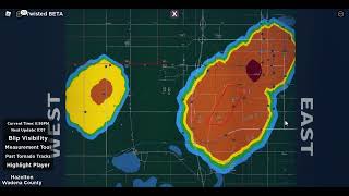 Time Lapse of storms pattern and Movement  (Roblox: Twisted)