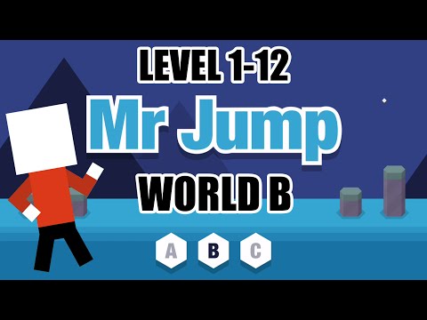 Mr Jump - World B Complete Level 1-12 | Walkthrough iOS 2016