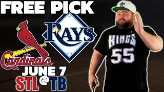 Rays vs Cardinals | Free MLB Picks & Predictions 6/7 | STL @ TB Baseball Bets | Kyle Kirms
