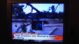 Severe weather condition in Spring, TX