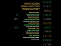 What Zodiac Signs Have Two Personalities #zodiac #astrology #shorts #tarot #zodiacsign #horoscope