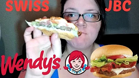 Wendy's New SWISS Jr Bacon Cheeseburger Review!